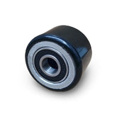 D75x50mm Black PU Steel Core Hi-Lifter Load Roller inc. 20mm bearings